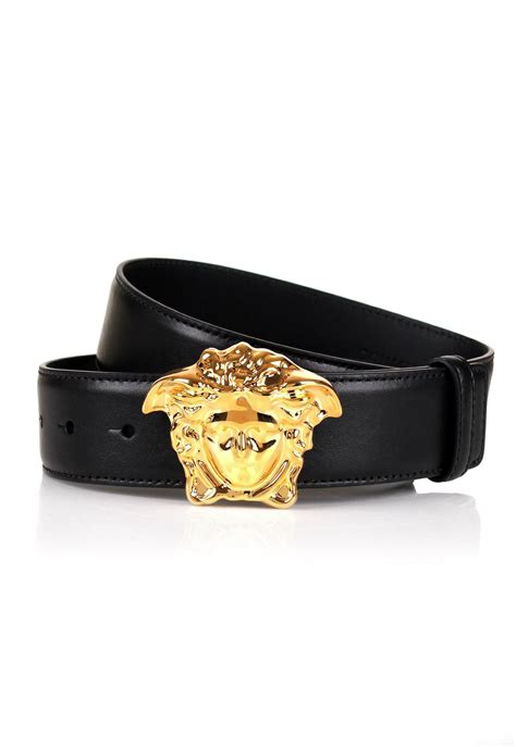 versace belt men gold medusa